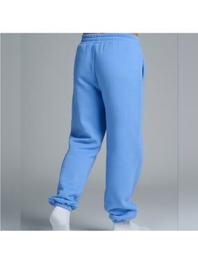 Kids Cozy Sky-Blue Jogger Sweatpants